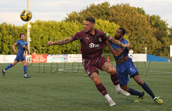 18 July 2023. Pre-season match against Margate at Hartsdown Park. Margate won 2:0. Goals by Roberts and Greenhalgh.