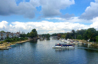 River Thames from Hampton. Hampton & Richmond Borough v Dartford