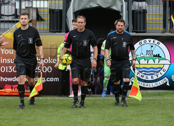 7 September 2024. Dover Athletic 5 (Soares-Junior 25', 82', Wilkinson 27', 50', Baptiste 43') Dartford 1 (Jeremiah Pinder 56').