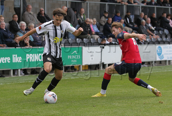 Dartford 2 Hampton and Richmond Borough 1. Charlie Sheringham 63' and Marvin Herschel 72'. Late goal for Hampton Jake Gray 87' (ex-Woking player under Alan Dowson). The win puts Dartford at #8 in the