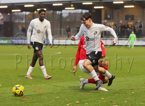 23 November 2024. Dartford  2 (Ollie Box 45+1, George Whitefield 57') v Lewes 0