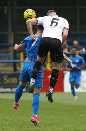 7 September 2024. Dover Athletic 5 (Soares-Junior 25', 82', Wilkinson 27', 50', Baptiste 43') Dartford 1 (Jeremiah Pinder 56').