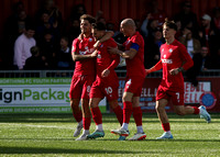28 September 2024. Worthing win 3 (Danny Cashman 4', 51', Tommy Willard 65') :1 (Eddie DSane 71') to end Dartford's dream of more FA Cup rounds.