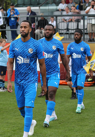 7 September 2024. Dover Athletic 5 (Soares-Junior 25', 82', Wilkinson 27', 50', Baptiste 43') Dartford 1 (Jeremiah Pinder 56').