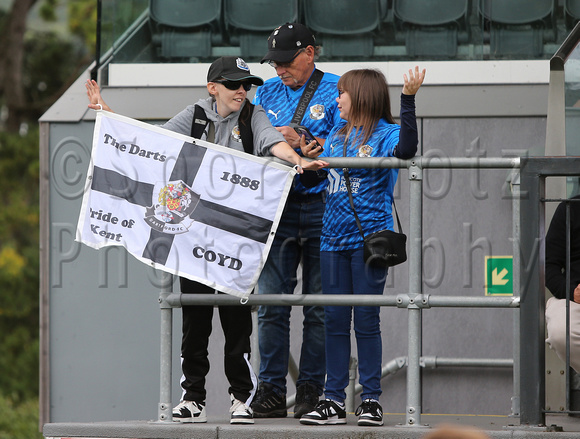 7 September 2024. Dover Athletic 5 (Soares-Junior 25', 82', Wilkinson 27', 50', Baptiste 43') Dartford 1 (Jeremiah Pinder 56').