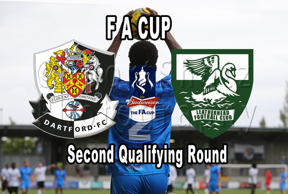 14 September 2024. FA Cup Second Qualifying Round - Dartford 2 (Callum Jones 6', Eddie Dsane 41') Leatherhead 0.